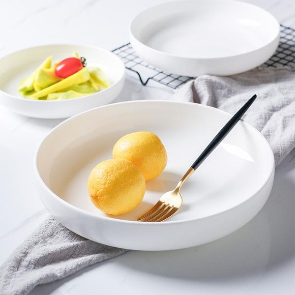dishes & plates japanese style white simple ceramic disc creative round soup plate deep dish salad home baked rice steamed eggs
dishes & plates japanese style white simple ceramic disc creative round soup plate deep dish salad home baked rice steamed eggs