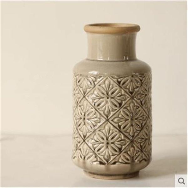 wheatfield domino embossed pattern retro vase decoration home furnishing american ceramic flower high and low style living room vases
wheatfield domino embossed pattern retro vase decoration home furnishing american ceramic flower high and low style living room vases