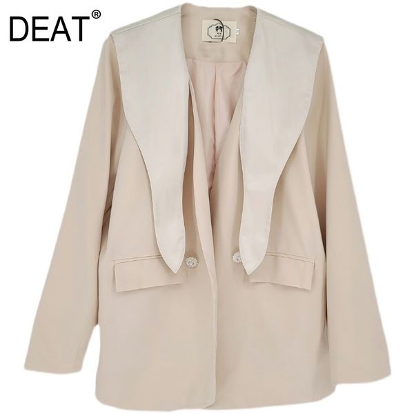 summer women clothes collar spliced patchwork biege color single breasted loose fits fashion female blazer wp92112l 210421, White;black
summer women clothes collar spliced patchwork biege color single breasted loose fits fashion female blazer wp92112l 210421, White;black