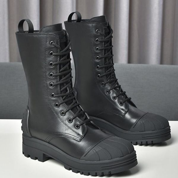 boots lace-up mid black woman shoes genuine leather women round toe zapatos de mujer winter thick bottom 2021
boots lace-up mid black woman shoes genuine leather women round toe zapatos de mujer winter thick bottom 2021