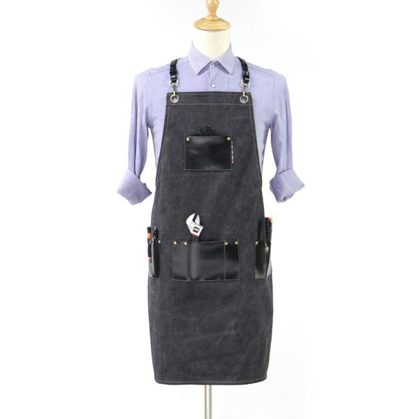 genuine leather washed canvas barista apron custom logo cake dessert shop cafe barber bar overalls aprons
genuine leather washed canvas barista apron custom logo cake dessert shop cafe barber bar overalls aprons