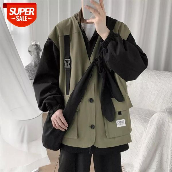 2020 man's new fashion trendy bomber jacket casual lapel coat two-piece baseball loose youth streetwear military clothes -xl #ti1r, White;black
2020 man's new fashion trendy bomber jacket casual lapel coat two-piece baseball loose youth streetwear military clothes -xl #ti1r, White;black