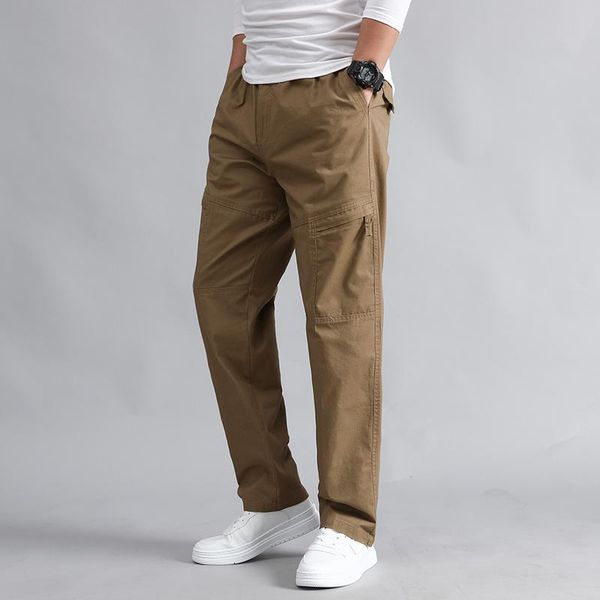 men's pants men casual autumn plus size straight side pocket tactical wide-leg cotton cargo fashion, Black
men's pants men casual autumn plus size straight side pocket tactical wide-leg cotton cargo fashion, Black
