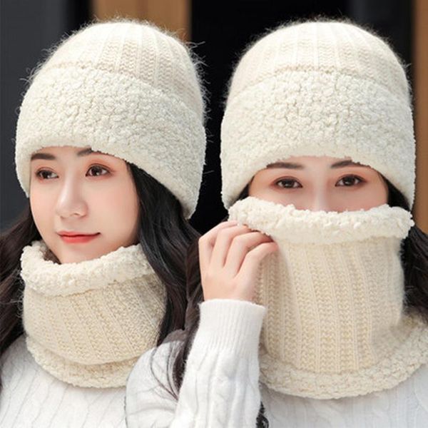 beanie/skull caps hat & scarf set women winter hats add fur lined warm knitted for female keep face warmer cap, Blue;gray
beanie/skull caps hat & scarf set women winter hats add fur lined warm knitted for female keep face warmer cap, Blue;gray