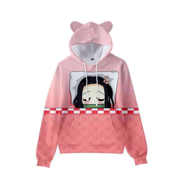 hip hop trendy anime demon slayer women 3d cat ears cute girls hooded kimetsu no yaiba kawaii hoodi sweatshirts, Black
hip hop trendy anime demon slayer women 3d cat ears cute girls hooded kimetsu no yaiba kawaii hoodi sweatshirts, Black
