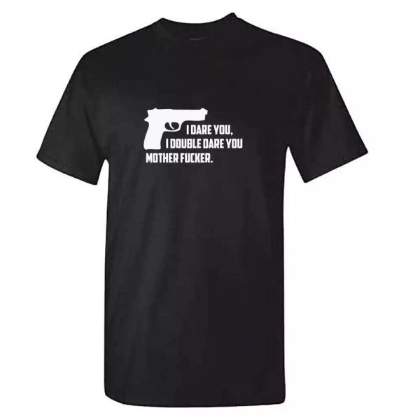 i dare you tshirt - mens pulp fiction t shirt dvd movie samuel jackson gift, White;black
i dare you tshirt - mens pulp fiction t shirt dvd movie samuel jackson gift, White;black