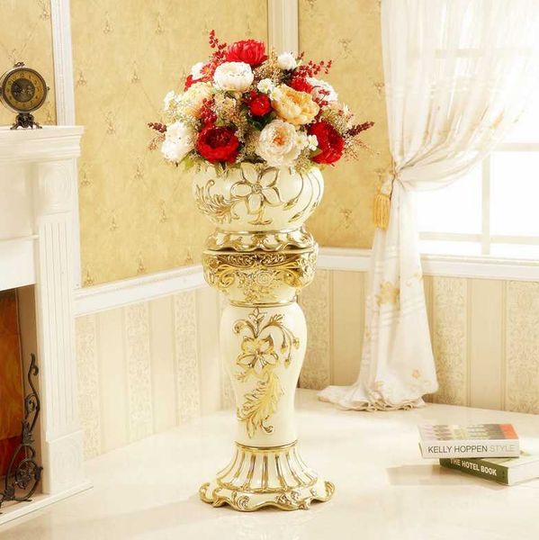 vases european-style floor ceramic large vase home decoration villa porch living room tv cabinet ornaments simulation flower set
vases european-style floor ceramic large vase home decoration villa porch living room tv cabinet ornaments simulation flower set