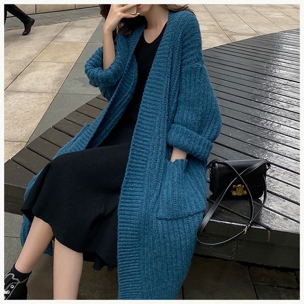 luxury women's jackets 2021 autumn winter v-neck medium length loose twist lazy style knitted coat sweater women's outer cardigan, Black;brown
luxury women's jackets 2021 autumn winter v-neck medium length loose twist lazy style knitted coat sweater women's outer cardigan, Black;brown