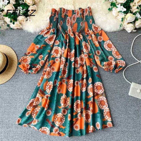 women bohemian dress vestido spring autumn long sleeve off shoulder vintage es ladies floral print midi 210525, Black;gray
women bohemian dress vestido spring autumn long sleeve off shoulder vintage es ladies floral print midi 210525, Black;gray