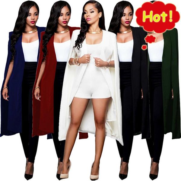 women's suits & blazers long jackets for women office lady style sleeves suit solid casual plus size coat feminino 4xl g3p7, White;black
women's suits & blazers long jackets for women office lady style sleeves suit solid casual plus size coat feminino 4xl g3p7, White;black