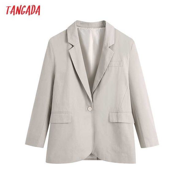 tangada women fashion oversized blazer coat vintage long sleeve pockets female outerwear chic veste be916 210609, White;black
tangada women fashion oversized blazer coat vintage long sleeve pockets female outerwear chic veste be916 210609, White;black