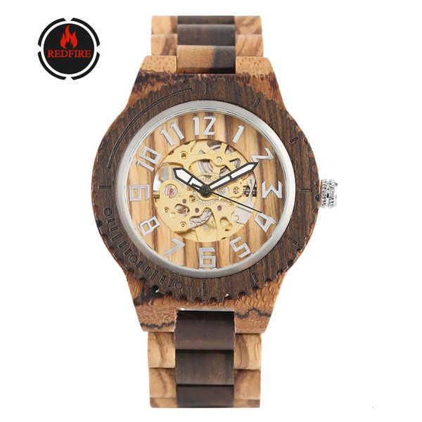watches redfire reloj masculino automatic mechanical wood classic arabic numerals design natural gear surface mens, Slivery;brown
watches redfire reloj masculino automatic mechanical wood classic arabic numerals design natural gear surface mens, Slivery;brown