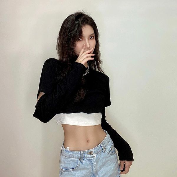 women's t-shirt casual summer black gray sweatshirt two pieces set cotton t shirt hip hop y2k streetwear harhjuku crop female oufits, White
women's t-shirt casual summer black gray sweatshirt two pieces set cotton t shirt hip hop y2k streetwear harhjuku crop female oufits, White