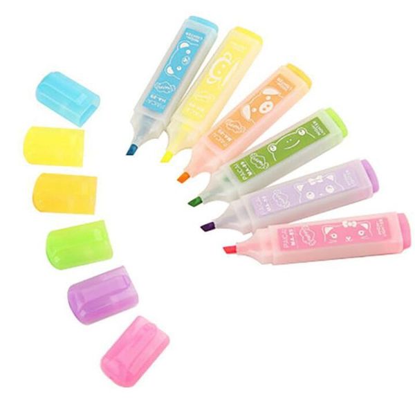 highlighters creative 6 pieces of cute candy color highlighter marker pen children diy graffiti writing school supplies, Black;red
highlighters creative 6 pieces of cute candy color highlighter marker pen children diy graffiti writing school supplies, Black;red
