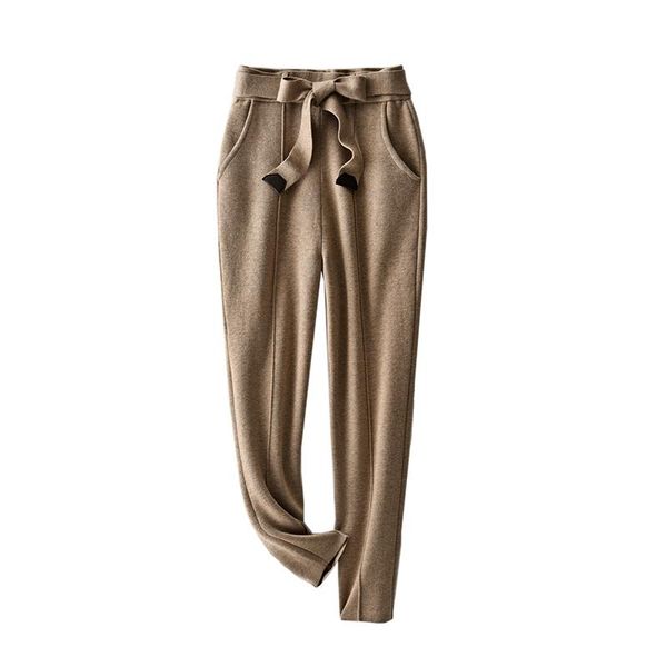 knitted high waisted pants 40% wool+30% silk+28% cashmere full length office lady elastic waist sashes trousers women women's & capris, Black;white
knitted high waisted pants 40% wool+30% silk+28% cashmere full length office lady elastic waist sashes trousers women women's & capris, Black;white