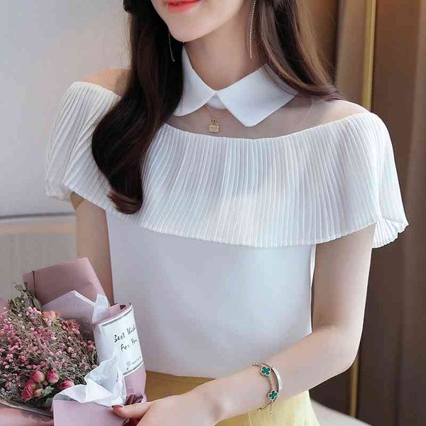 blouse women blusas mujer de moda women blouses ruffles chiffon blouse shirt short sleeve white blouse women shirts d319 210602
blouse women blusas mujer de moda women blouses ruffles chiffon blouse shirt short sleeve white blouse women shirts d319 210602