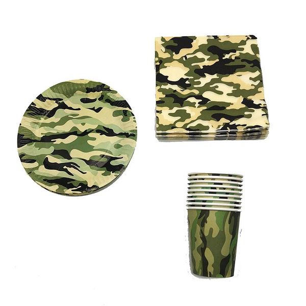 packaging dinner service 60pcs/lot camouflage theme birthday party decorations napkins plates cups 20people use
packaging dinner service 60pcs/lot camouflage theme birthday party decorations napkins plates cups 20people use