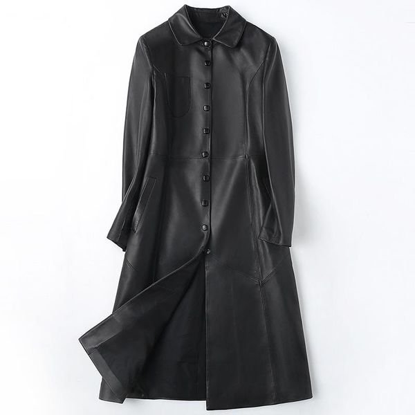 women's leather & faux office ol women real sheepskin black coat genuine loose length single breasted jacket fall winter outwea
women's leather & faux office ol women real sheepskin black coat genuine loose length single breasted jacket fall winter outwea