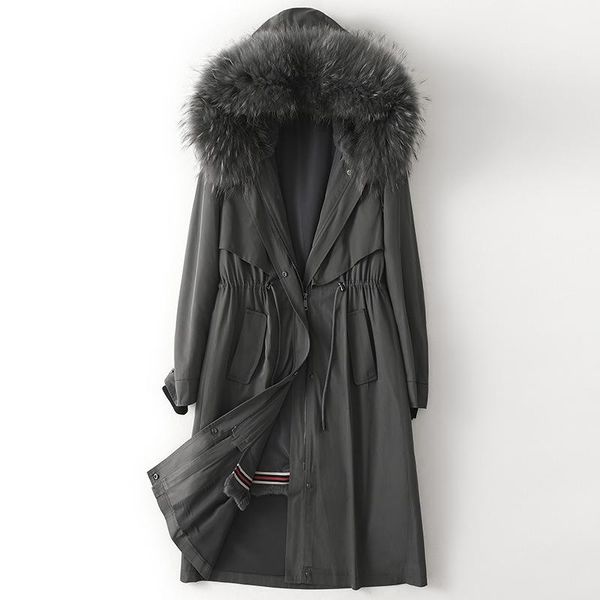 women's fur & faux winter fashion real lining parka coats for women long jacket black natural collar hooded overcoat female luxur
women's fur & faux winter fashion real lining parka coats for women long jacket black natural collar hooded overcoat female luxur