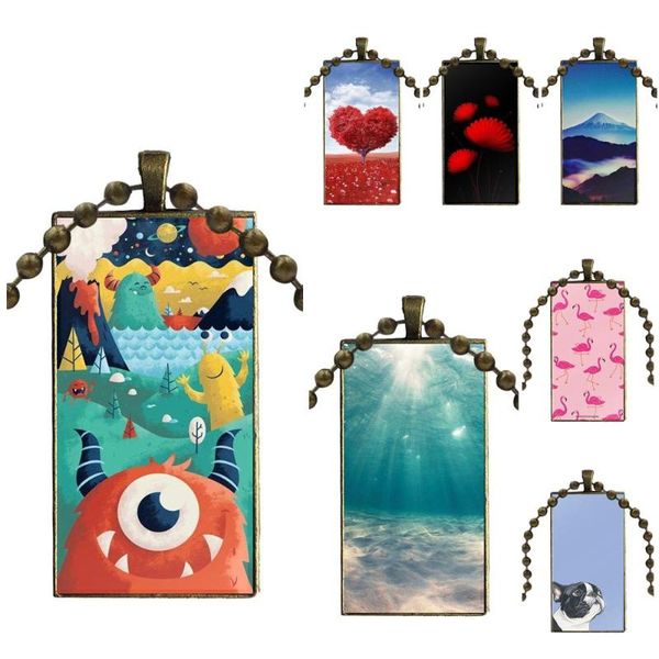 for women jewellery glass cabochon choker pendant rectangle necklace bronze color jewelry flowers scenery necklaces, Silver
for women jewellery glass cabochon choker pendant rectangle necklace bronze color jewelry flowers scenery necklaces, Silver