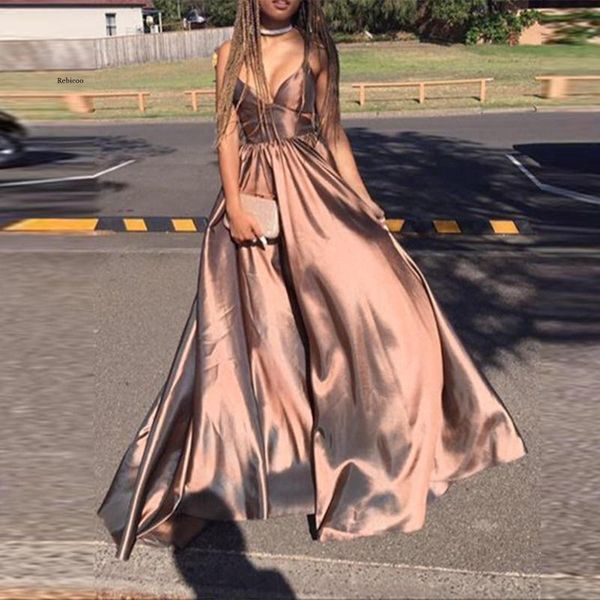 casual dresses ladies slim dress fashion prom party solid color sleeveless halter long sling 2021 women, Black;gray
casual dresses ladies slim dress fashion prom party solid color sleeveless halter long sling 2021 women, Black;gray