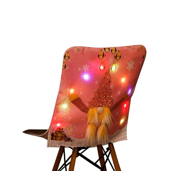 chair covers christmas cover with light, faceless doll cartoon style creative holiday decoration
chair covers christmas cover with light, faceless doll cartoon style creative holiday decoration