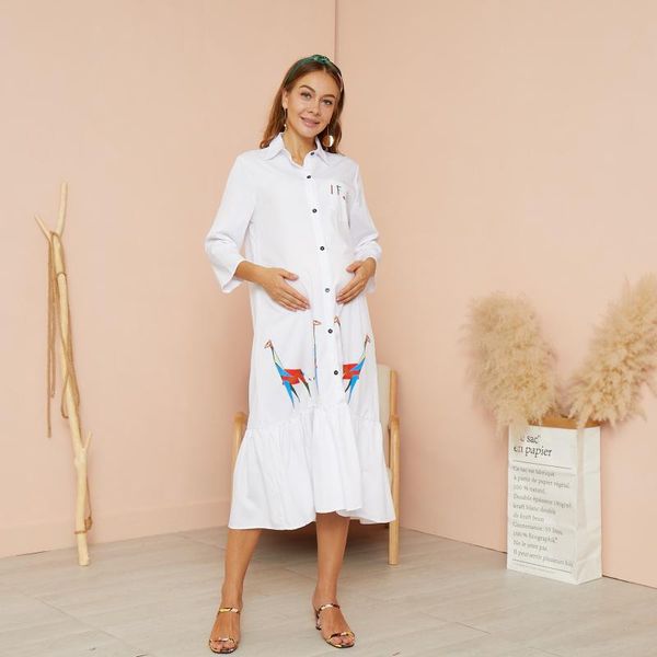 patpat 2021 arrivalmaternity collar animal positioning print white midi shirt long-sleeve dress maternity dresses
patpat 2021 arrivalmaternity collar animal positioning print white midi shirt long-sleeve dress maternity dresses