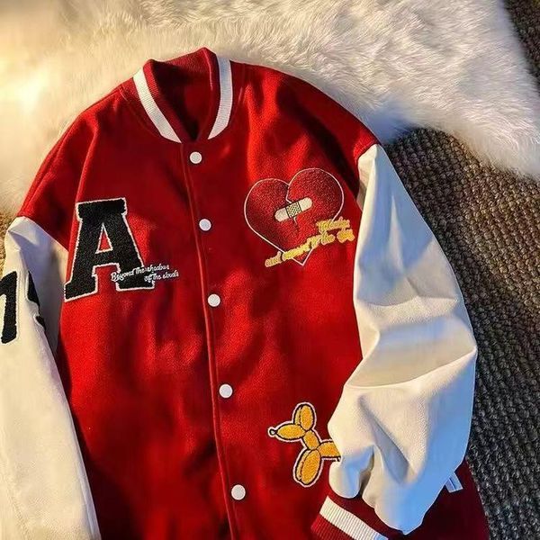 women's jackets jacket european and american embroidery autumn trend baseball uniform y2k men women loose street lovers, Black;brown
women's jackets jacket european and american embroidery autumn trend baseball uniform y2k men women loose street lovers, Black;brown