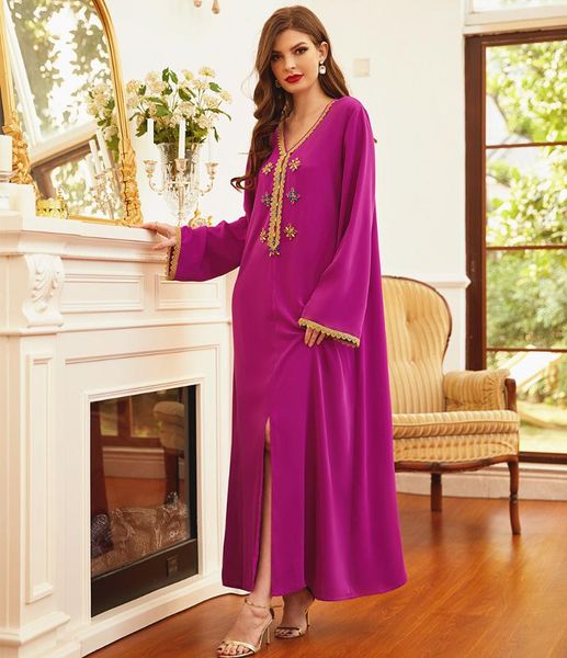 ethnic clothing ba9029 rose hand sewn diamond gold embroidery hem long sleeves full arabian skirt gown, Red
ethnic clothing ba9029 rose hand sewn diamond gold embroidery hem long sleeves full arabian skirt gown, Red