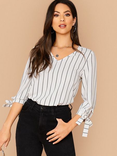 knot cuff striped b54w#, White