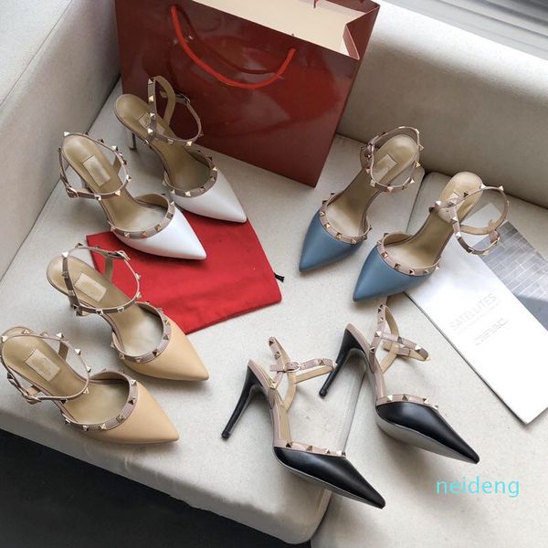 women high heels sandals designer pointed studs patent leather rivets sandal woman studded strappy dress shoes valentine shoe size 34-40 202, Black
women high heels sandals designer pointed studs patent leather rivets sandal woman studded strappy dress shoes valentine shoe size 34-40 202, Black