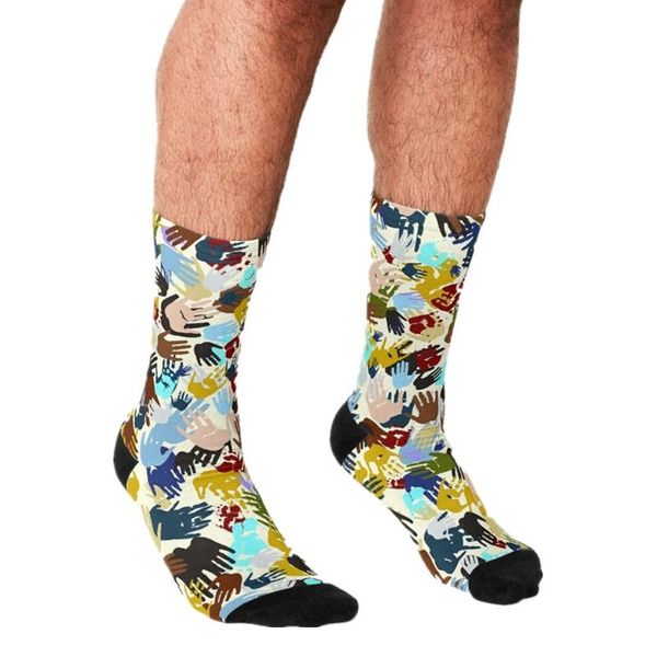 men's socks funny harajuku diversity hand prints printed hip hop men happy cute boys street style crazy for, Black
men's socks funny harajuku diversity hand prints printed hip hop men happy cute boys street style crazy for, Black