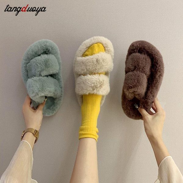women fluffy slippers woman cross cute fur home slides house winter warm sweet indoor flip flops, Black
women fluffy slippers woman cross cute fur home slides house winter warm sweet indoor flip flops, Black