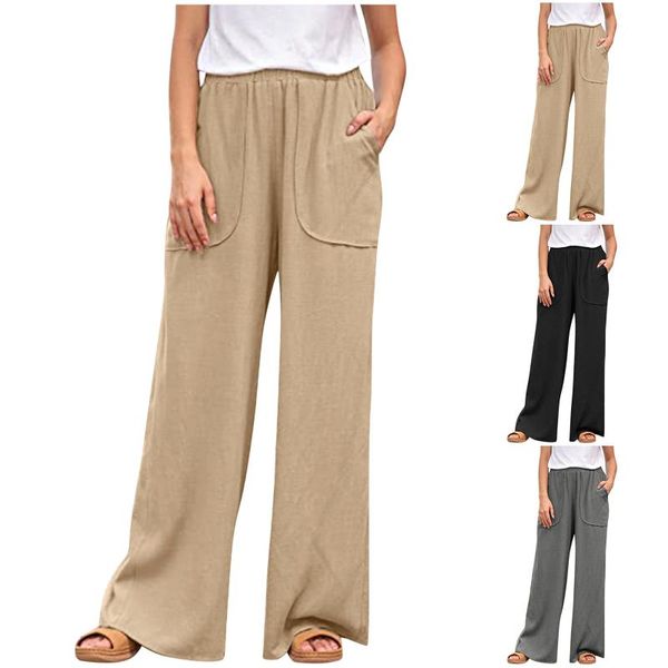 women's pants & capris black linen loose for women japan style casual trousers pocket plus size home sports wear with large pockets, Black;white
women's pants & capris black linen loose for women japan style casual trousers pocket plus size home sports wear with large pockets, Black;white