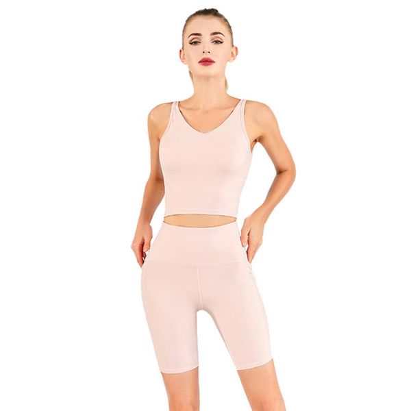 gym clothing women sports suits bra and shorts with pockets 2pcs quick dry yoga dancing tennis golf train fitness clothes dress, White;black
gym clothing women sports suits bra and shorts with pockets 2pcs quick dry yoga dancing tennis golf train fitness clothes dress, White;black