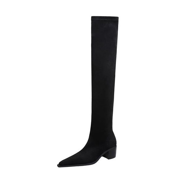 boots {d&henlu}women's shoes fashion autumn winter modern slim high thick heels over the knee stretch, Black
boots {d&henlu}women's shoes fashion autumn winter modern slim high thick heels over the knee stretch, Black