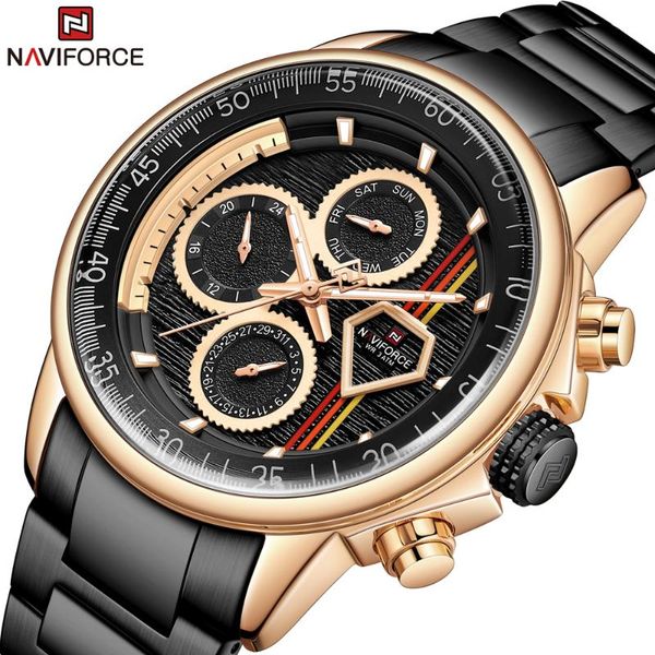 wristwatches naviforce business luxury sports chronograph quartz watch stainless steel waterproof wrist date clock relogio masculino, Slivery;brown
wristwatches naviforce business luxury sports chronograph quartz watch stainless steel waterproof wrist date clock relogio masculino, Slivery;brown