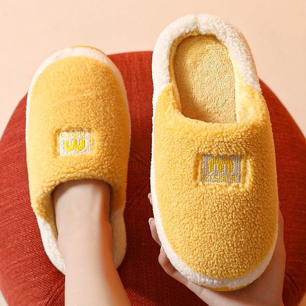 autumn and winter cotton slippers female indoor plush warm home non-slip couple cute woolen slipper male, Black
autumn and winter cotton slippers female indoor plush warm home non-slip couple cute woolen slipper male, Black