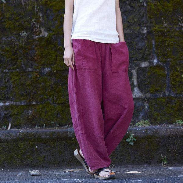 women's pants & capris retro women straight big pockets 2021 spring summer comfort loose cotton linen trouser original elastic waist so, Black;white
women's pants & capris retro women straight big pockets 2021 spring summer comfort loose cotton linen trouser original elastic waist so, Black;white