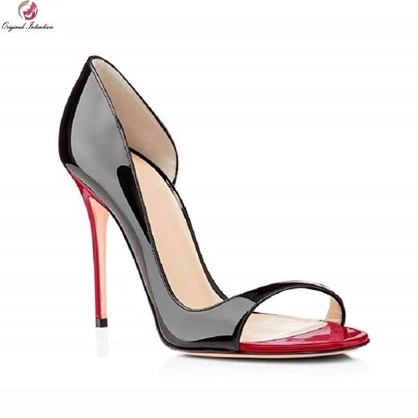 dress shoes women shallow party stiletto sandals fashion peep toe side empty 8//12cm high heels thin large size 35-45, Black
dress shoes women shallow party stiletto sandals fashion peep toe side empty 8//12cm high heels thin large size 35-45, Black