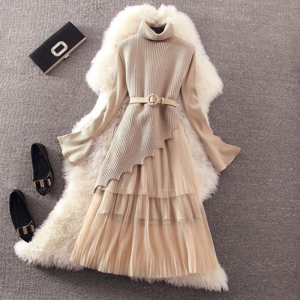 casual dresses women long early spring fashion sweater dress female sweet irregular vestidos girls clothing lwl133, Black;gray
casual dresses women long early spring fashion sweater dress female sweet irregular vestidos girls clothing lwl133, Black;gray