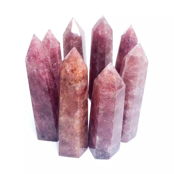 decorative objects & figurines mokagy 120g-200g natural strawberry crystals quartz point 1pc
decorative objects & figurines mokagy 120g-200g natural strawberry crystals quartz point 1pc
