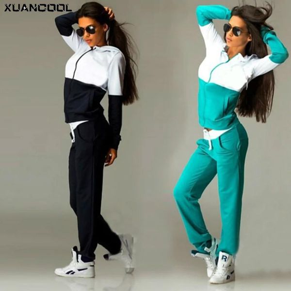 women's tracksuits 2-piece full zip tracksuit sweatsuit long sleeve 2pcs warm fitness jogging sportswear plus size outfit set clothing, Gray
women's tracksuits 2-piece full zip tracksuit sweatsuit long sleeve 2pcs warm fitness jogging sportswear plus size outfit set clothing, Gray