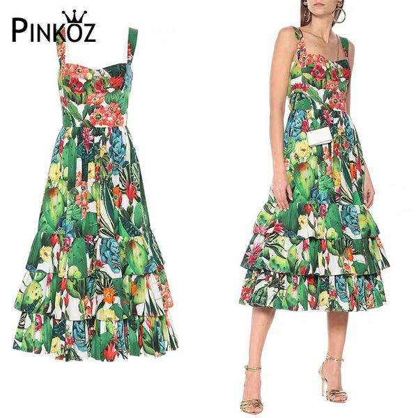 runway designer green tropical flower prined spaghetti strap summer midi dress party beach holiday chic dresses robe 210421, White
runway designer green tropical flower prined spaghetti strap summer midi dress party beach holiday chic dresses robe 210421, White