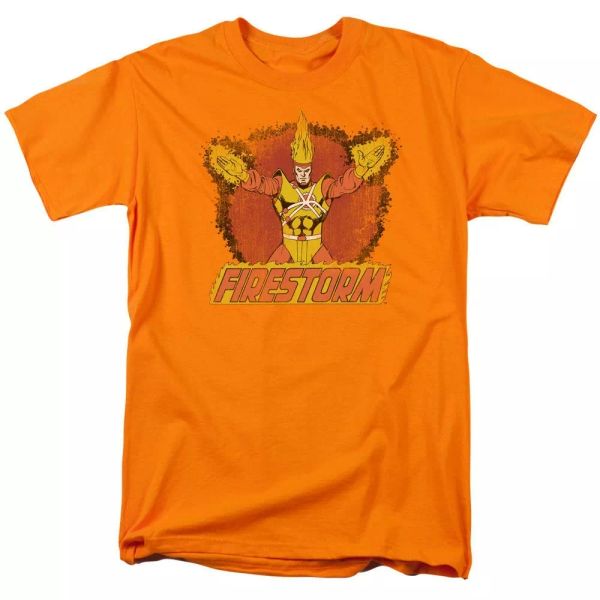 Firestorm - Ring Of Firestorm T-Shirt DC Comics Sizes S-3X NEW, White;black
