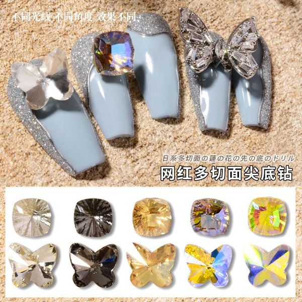 nail art decorations 2021 net red butterfly super flash pointed bottom lotus fancy color diamond symphony crystal, Silver;gold
nail art decorations 2021 net red butterfly super flash pointed bottom lotus fancy color diamond symphony crystal, Silver;gold