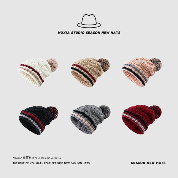 hat female winter warm twist knitted wool ball versatile pullover student leisure ear protection cold hat tide, Black;white
hat female winter warm twist knitted wool ball versatile pullover student leisure ear protection cold hat tide, Black;white