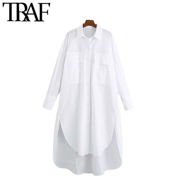 traf women fashion with pockets oversized irregular blouses vintage long sleeve side vents female shirts chic, White
traf women fashion with pockets oversized irregular blouses vintage long sleeve side vents female shirts chic, White