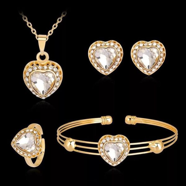 earrings & necklace zoshi fashion love heart jewelry sets for women crystal pendant costume wedding gold chain bangle ring, Silver
earrings & necklace zoshi fashion love heart jewelry sets for women crystal pendant costume wedding gold chain bangle ring, Silver