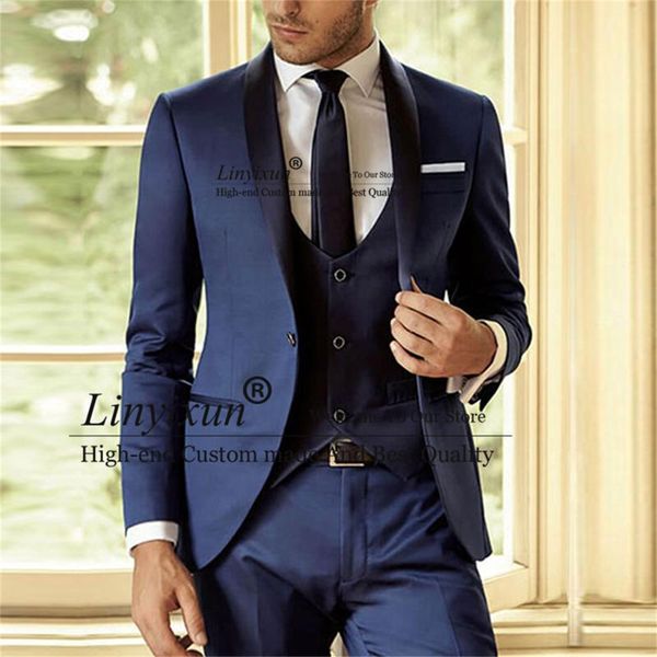 men's suits & blazers navy blue groom tuxedo for wedding slim fit men 3 piece latest jacket vest pants designs male fashion blazer cost, White;black
men's suits & blazers navy blue groom tuxedo for wedding slim fit men 3 piece latest jacket vest pants designs male fashion blazer cost, White;black
